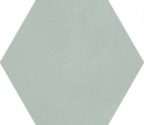 Carrelage sol et mur imitation tomette ciment. Hexagone 23x26 vert d'eau Haliméda InstaHouse APE Macba