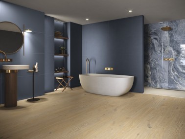 Carrelage Sol / Mur Effet Marbre Bleu 60x120 Blue Sky salle de bain