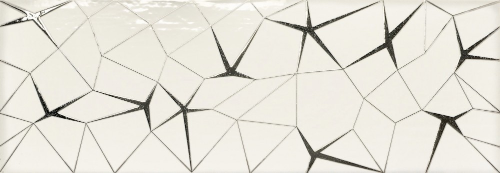 InstaHouse carrelage décor faïence finition brillant format 31,6 x 90 couleur blanc Collection Colmar