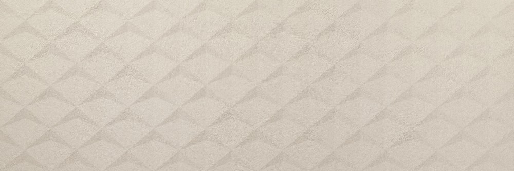 Décor carrelage faïence pâte blanche 33,3 x 100 motif losange couleur grève collection Paladium InstaHouse