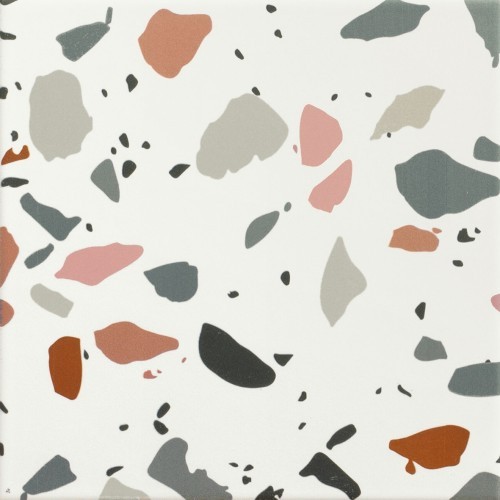 Carrelage grès cérame mat, effet terrazzo couleurs, format 20 x 20 Collection Confettis InstaHouse
