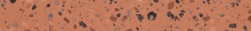 Plinthe carrelage effet terrazzo grès cérame 7,5 x 60 couleur corail collection Rhodophyte InstaHouse