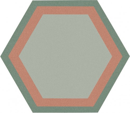 Carrelage sol et mur hexagone esprit tomette motifs couleurs 23 x 26 pâte blanche collection Stay APE InstaHouse