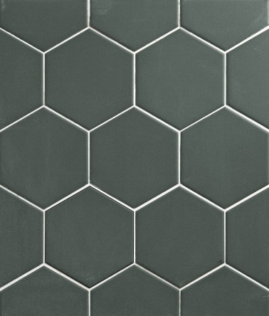 Carrelage Coloré Vert Sol / Mur Hexagonal 10x11 Grenelle InstaHouse MONTMARTRE Carmen compo