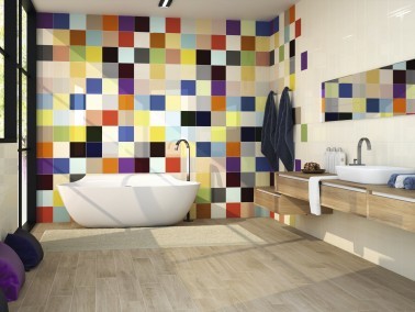 Faïence Uni Coloré Mur 20x20 Brillant Belem Belem InstaHouse LORD APE mur dosseret salle de bain