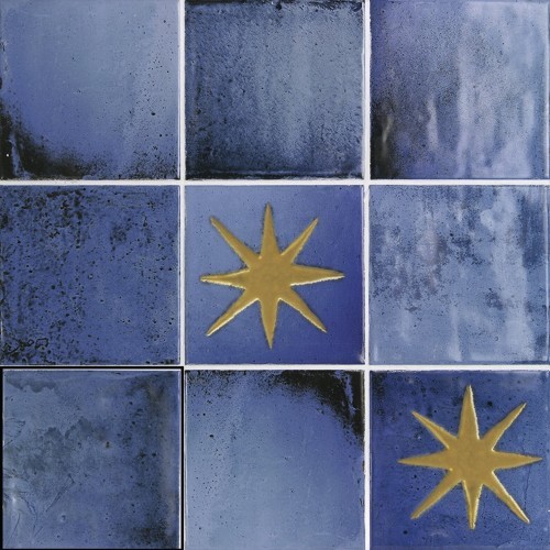Carrelage Décoratif Bleu Motif Etoile 12,4x12,4 Cascais Cascais - 1